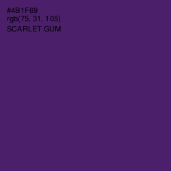 #4B1F69 - Scarlet Gum Color Image